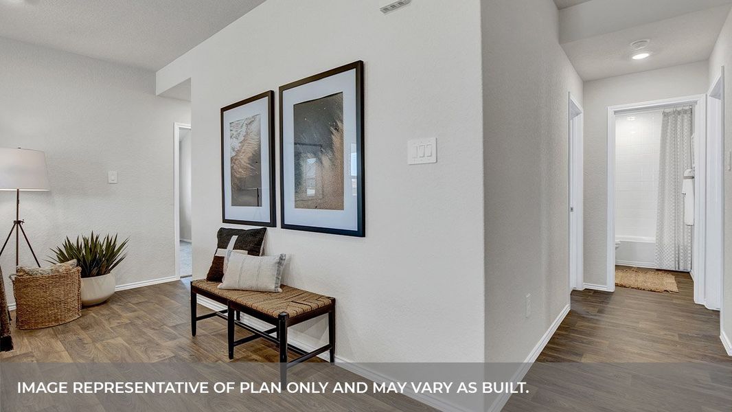 Furnished interior view inside a new home in Arroyo Ranch, Seguin (Image 29).