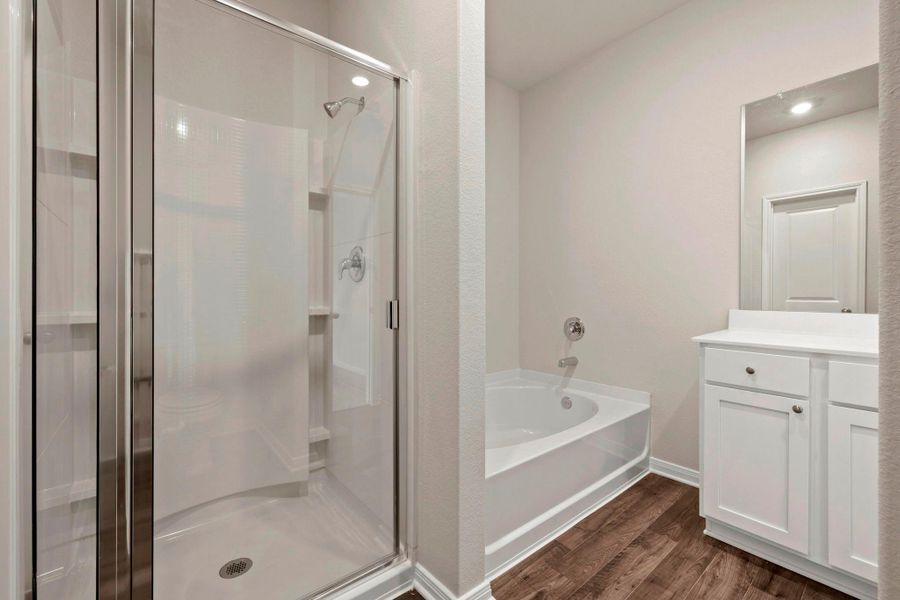 Furnished interior view inside a new home in Vacek Country Meadows, Richmond (Image 7).