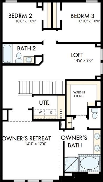 2D floor plan layout of this home in Retreat at Oak Park, Houston, TX (Image 3). 2D floor plan layout of this home in Retreat at Oak Park, Houston, TX (Image 3).