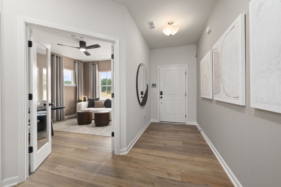 Representative furnished interior of a home built from the Kirby by Pulte Homes in Henley Village, Burlington (Image 28). Representative furnished interior of a home built from the Kirby by Pulte Homes in Henley Village, Burlington (Image 28).