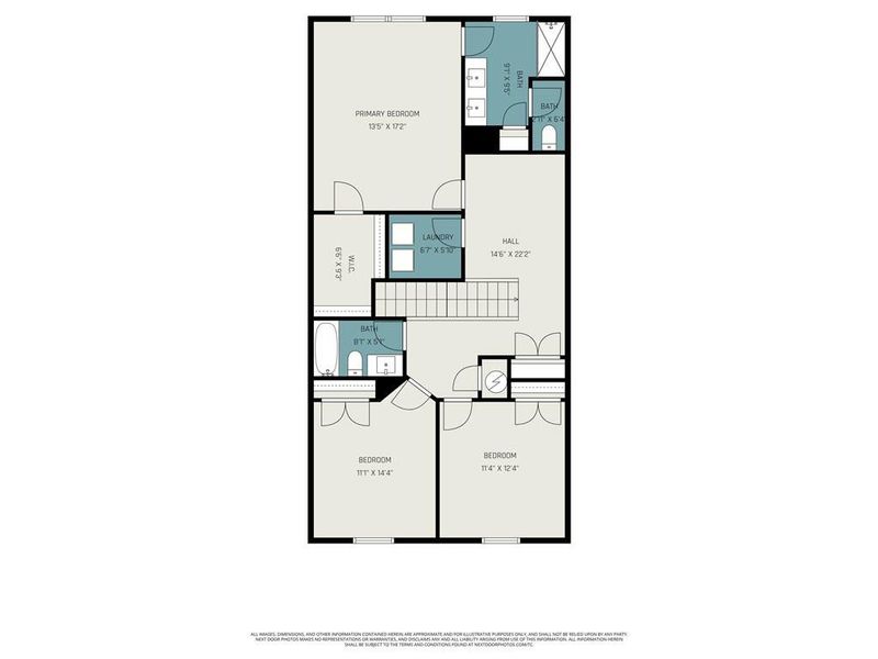 2D floor plan layout of this home in Gates at Hamilton Grove, Marietta, GA (Image 29).