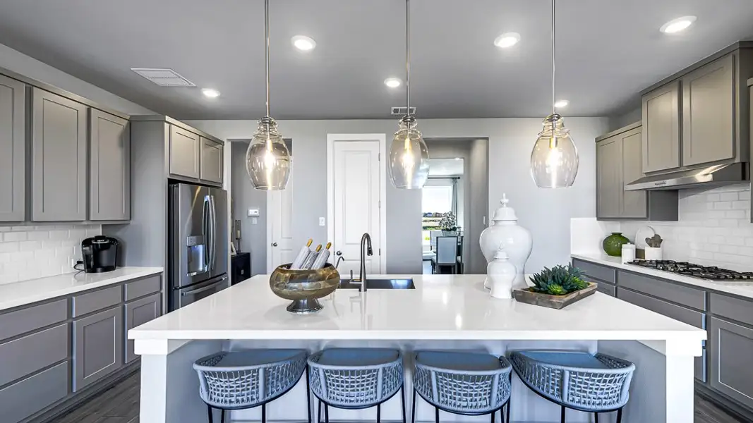 Furnished interior view inside a new home in Avalon at Cypress, Cypress (Image 3).