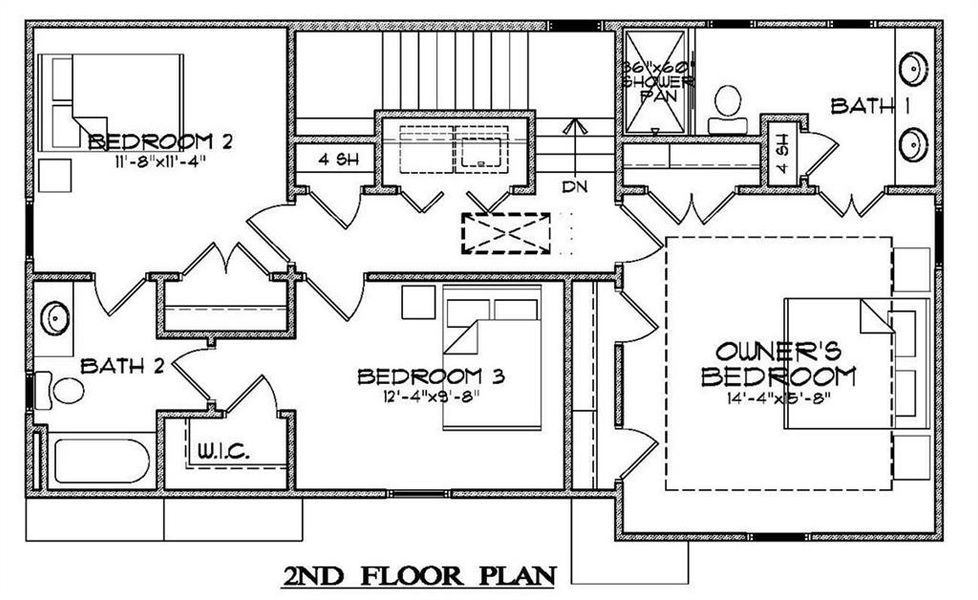 2D floor plan layout of this home in Parkside, Clarkston, GA (Image 3).