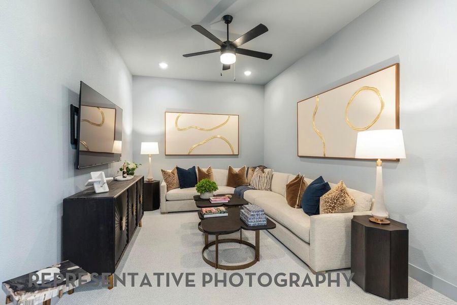 Furnished interior view inside a new home in Elyson, Katy (Image 3). Furnished interior view inside a new home in Elyson, Katy (Image 3).