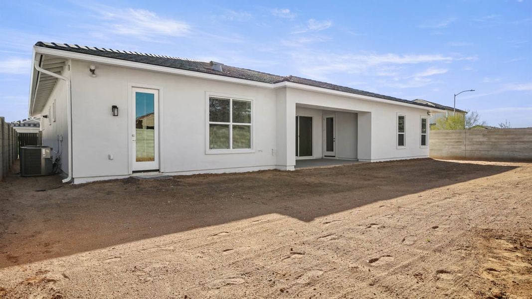 Exterior details and patio area of a home in Zanjero Pass, Waddell (Image 3).