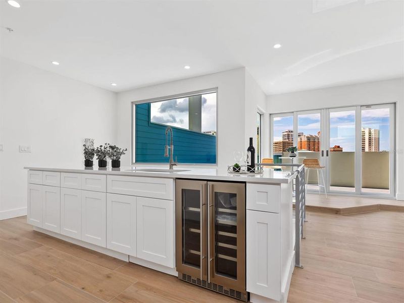 Furnished interior view inside a new home in , Sarasota (Image 8).