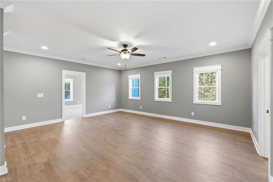 Spacious, unfurnished interior of a new home in , Buford (Image 58).