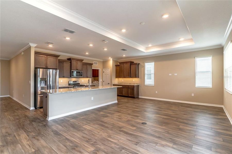 Luxury vinyl plank floors throughout the home.