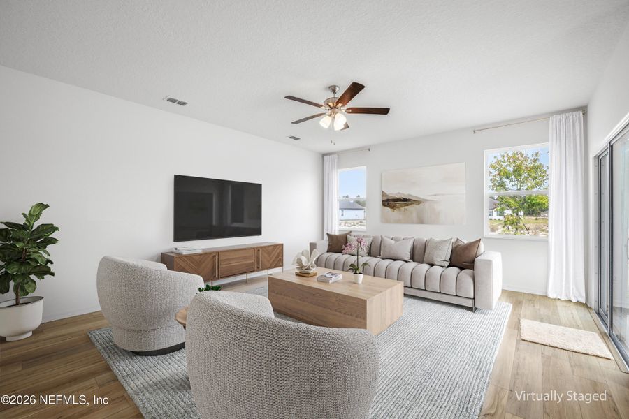 Furnished interior view inside a new home in Westport Landing, Jacksonville (Image 15).
