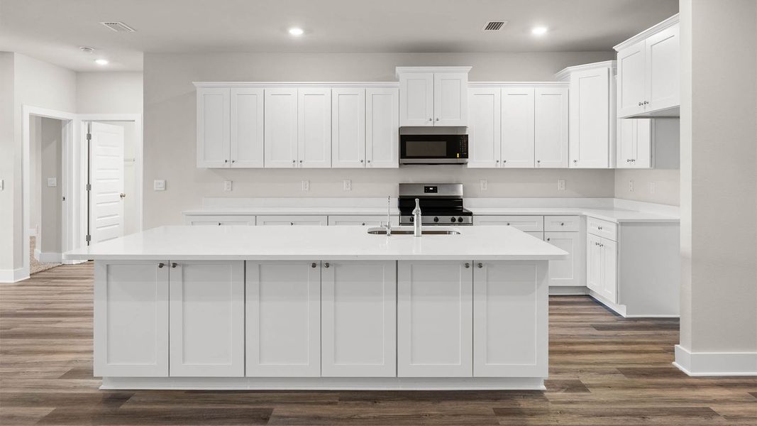 Representative furnished interior of a home built from the The Mckenzie by D.R. Horton in Liberty, Panama City (Image 6).
