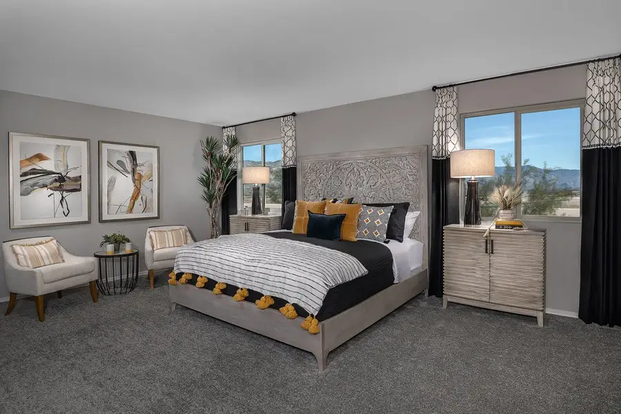 Representative furnished interior of a home built from the 2212 by KB Home in Mirador Ridge Blossom, Tucson (Image 5). Representative furnished interior of a home built from the 2212 by KB Home in Mirador Ridge Blossom, Tucson (Image 5).