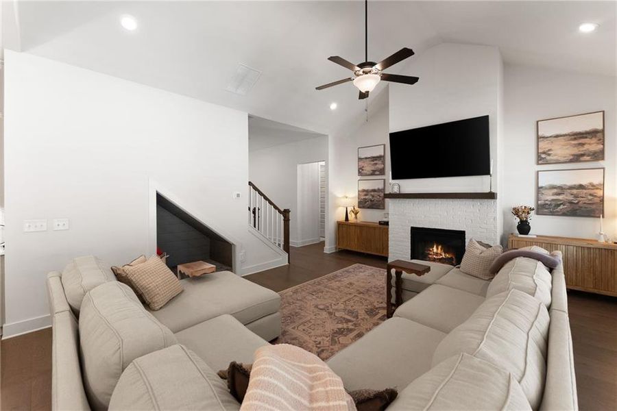 Furnished interior view inside a new home in , Cumming (Image 10).