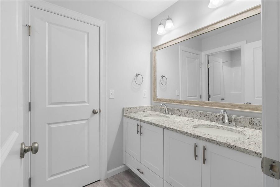 Guest Bathroom | 264 Prominence Drive, Stylish & Functional Guest Bathroom | 264 Prominence Drive, Stylish & Functional