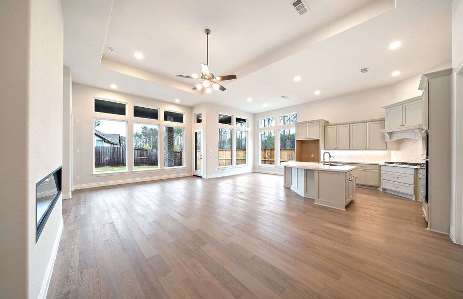 Representative unfurnished interior of a home built from the 2349 by Ravenna Homes in The Highlands 55′, Porter (Image 22). Representative unfurnished interior of a home built from the 2349 by Ravenna Homes in The Highlands 55′, Porter (Image 22).