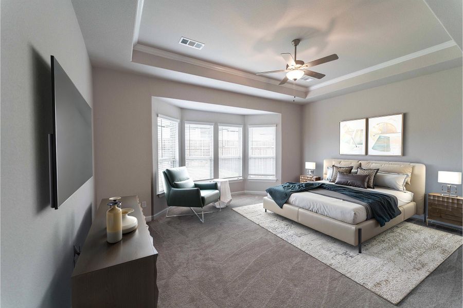 Furnished interior view inside a new home in Sonoma Verde, Rockwall (Image 9).