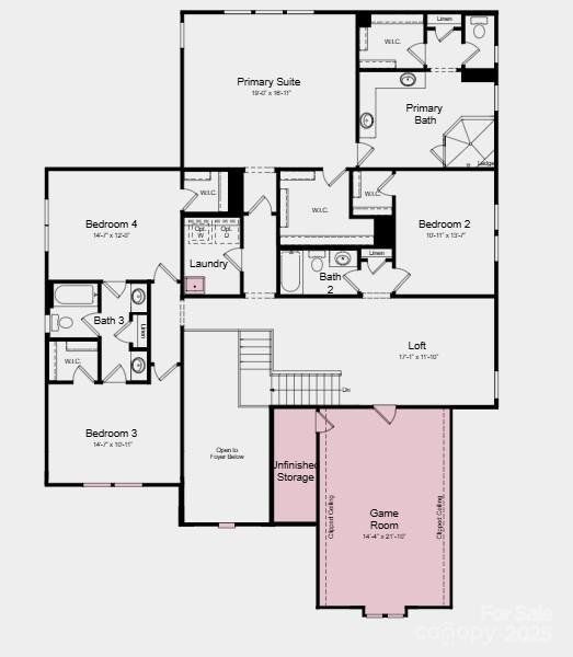 Additional highlights include: laundry tub, fireplace and tray ceiling at great room.