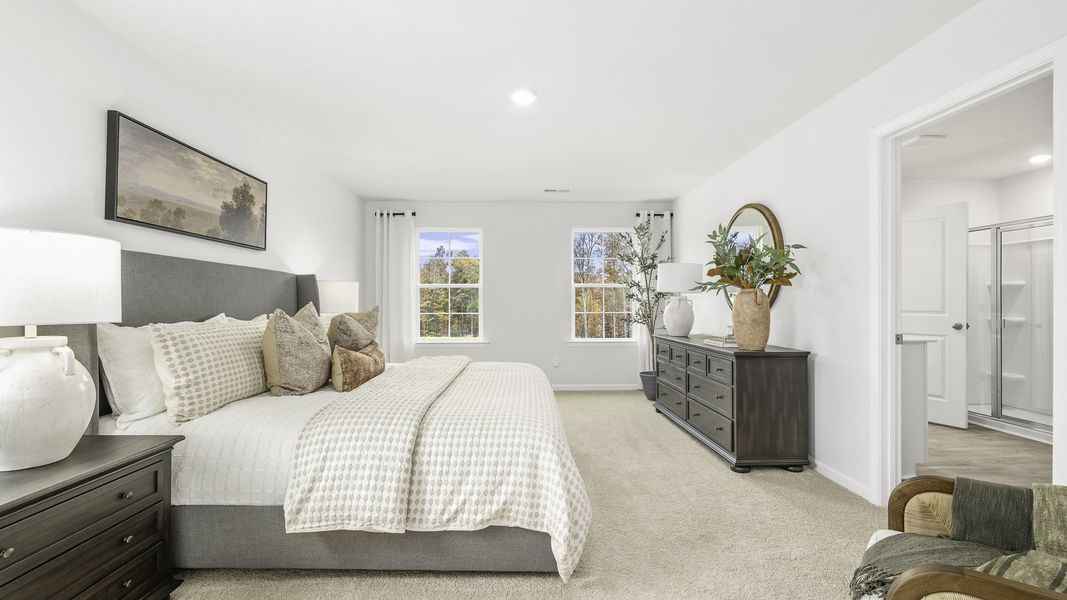 Representative furnished interior of a home built from the Hayden by D.R. Horton in Brookhaven, Greensboro (Image 29).