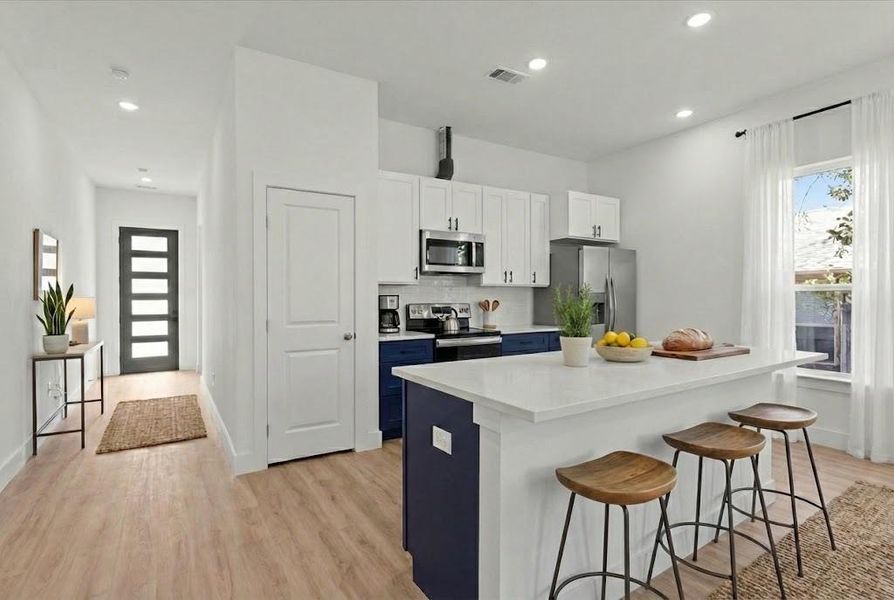 Furnished interior view inside a new home in , Denison (Image 13).