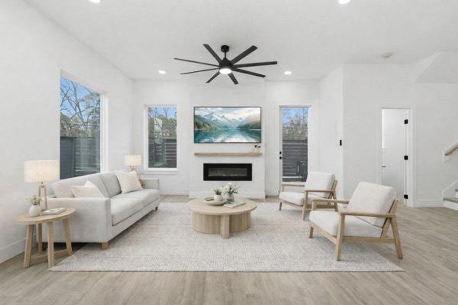 Furnished interior view inside a new home in , Houston (Image 7).