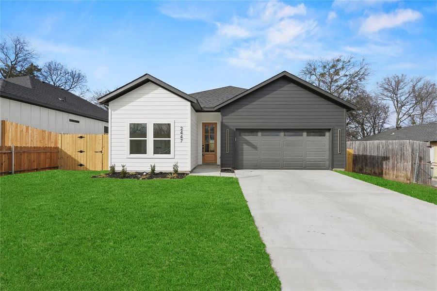 Front exterior of a new home in , Dallas, TX, highlighting curb appeal (Image 18).