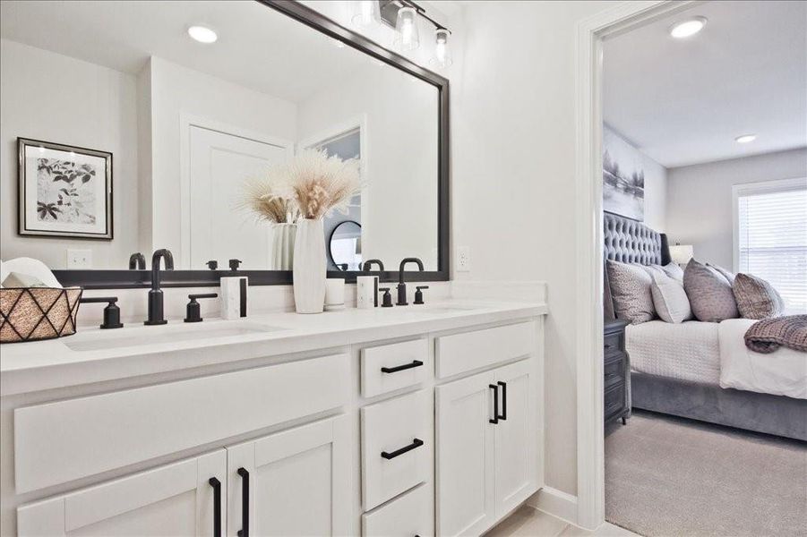 Furnished interior view inside a new home in Townes at South Main, Kennesaw (Image 14).