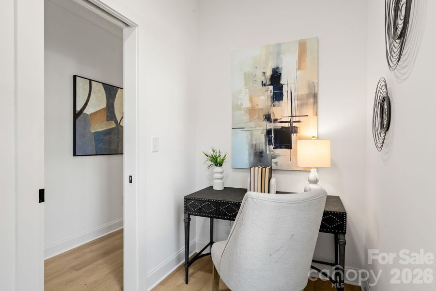 Furnished interior view inside a new home in , Charlotte (Image 8). Furnished interior view inside a new home in , Charlotte (Image 8).