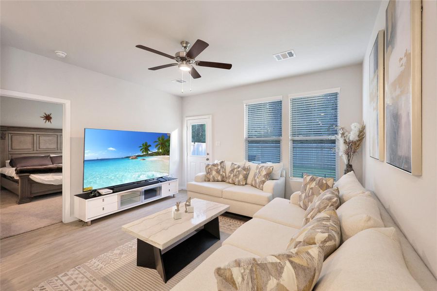 Furnished interior view inside a new home in , Porter (Image 19).