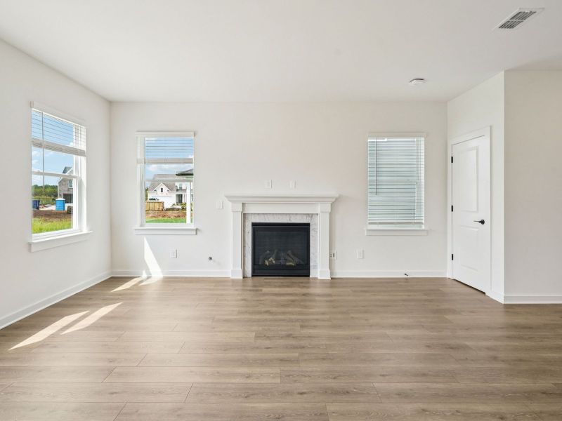 Spend family movie nights in the spacious great room.