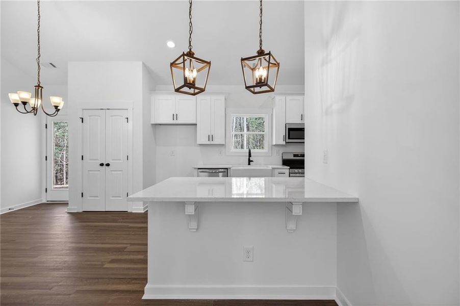 Furnished interior view inside a new home in , Cedartown (Image 9).