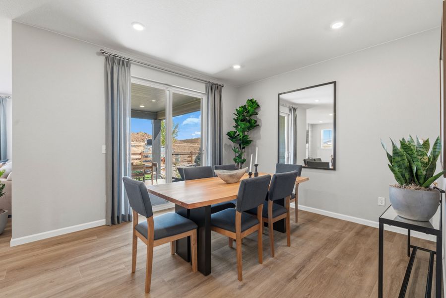 Representative furnished interior of a home built from the 4008 by Risewell Homes in Harvest Crossing, Aurora (Image 25).