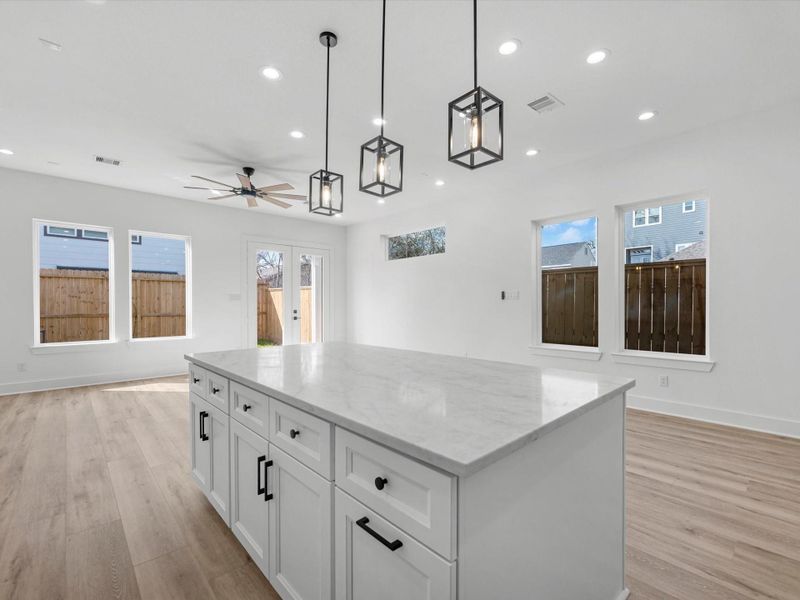 Furnished interior view inside a new home in , Houston (Image 10).