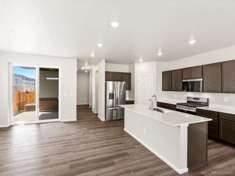 Furnished interior view inside a new home in , Aurora (Image 5). Furnished interior view inside a new home in , Aurora (Image 5).