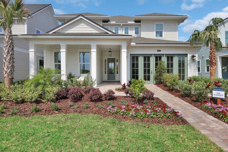 Representative exterior photo of a completed home built from the Scarlett by Riverside Homes in Mariposa at EverRange 50' Series, Jacksonville, FL (Image 26).