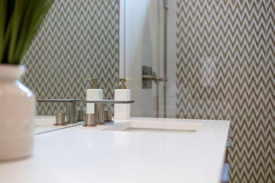 The organic feel of the patterned tile is unlike anything you've experienced.