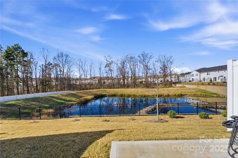 View of retention pond. HOA treats for mosquitos