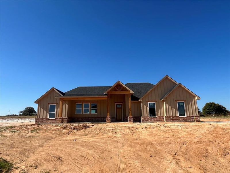 In-progress construction of a new home in Zion Valley, Springtown, TX (Image 2).