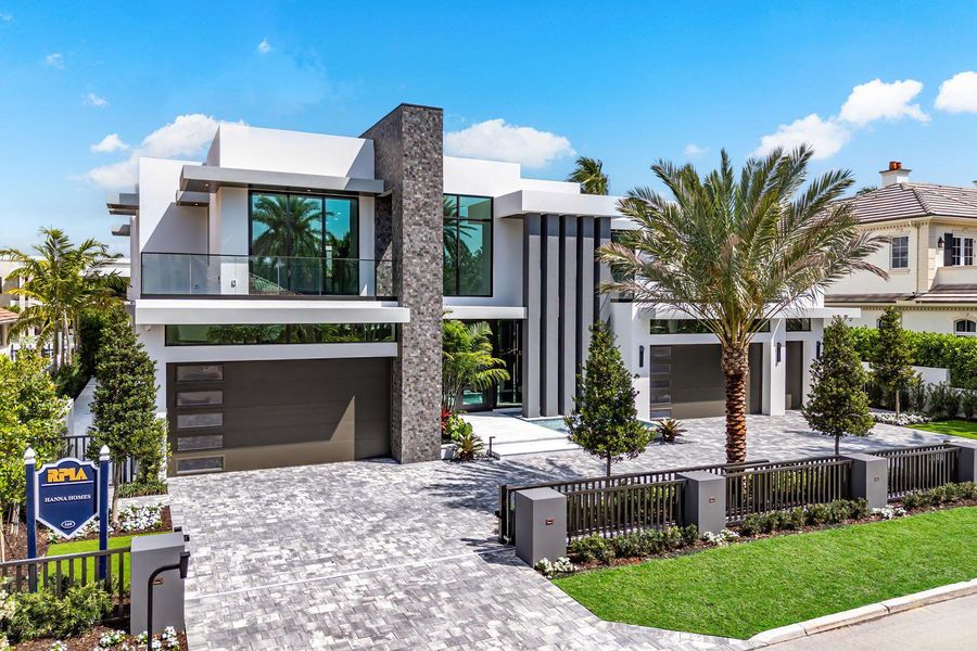 Front exterior of a new home in , Boca Raton, FL, highlighting curb appeal (Image 35).