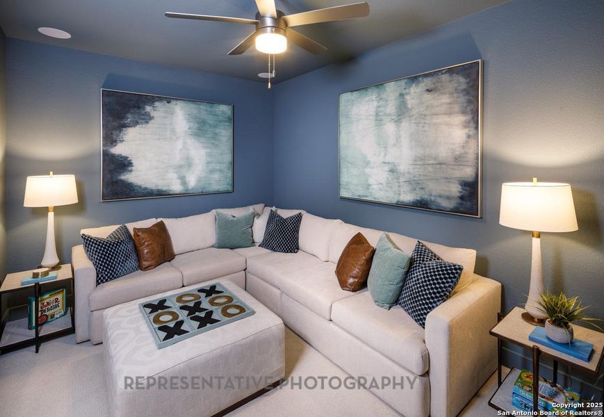 Furnished interior view inside a new home in Prominence, San Antonio (Image 26).