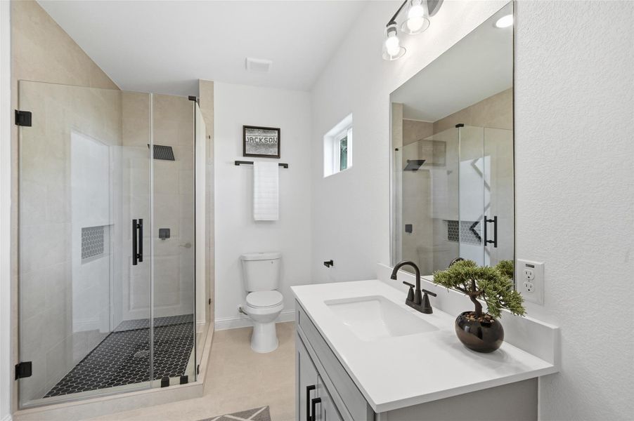 Secondary bathroom