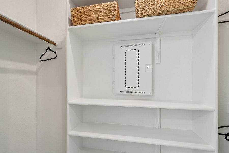 Close-up of interior finishes inside a home in Koenig Townhomes, Austin (Image 20).