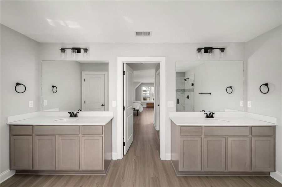 Furnished interior view inside a new home in , Dallas (Image 37).
