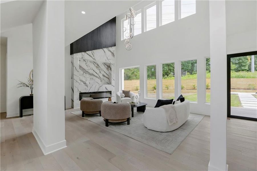 Furnished interior view inside a new home in , Atlanta (Image 13).