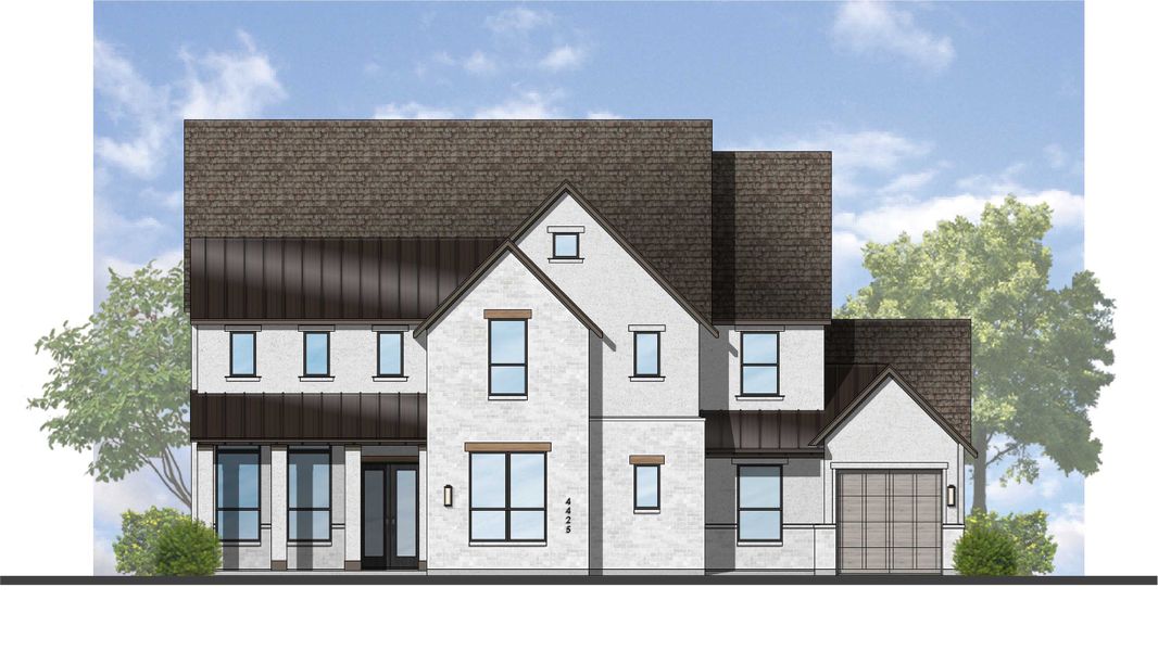 Representative rendering of the exterior for the Varese Plan by Highland Homes (Image 31).