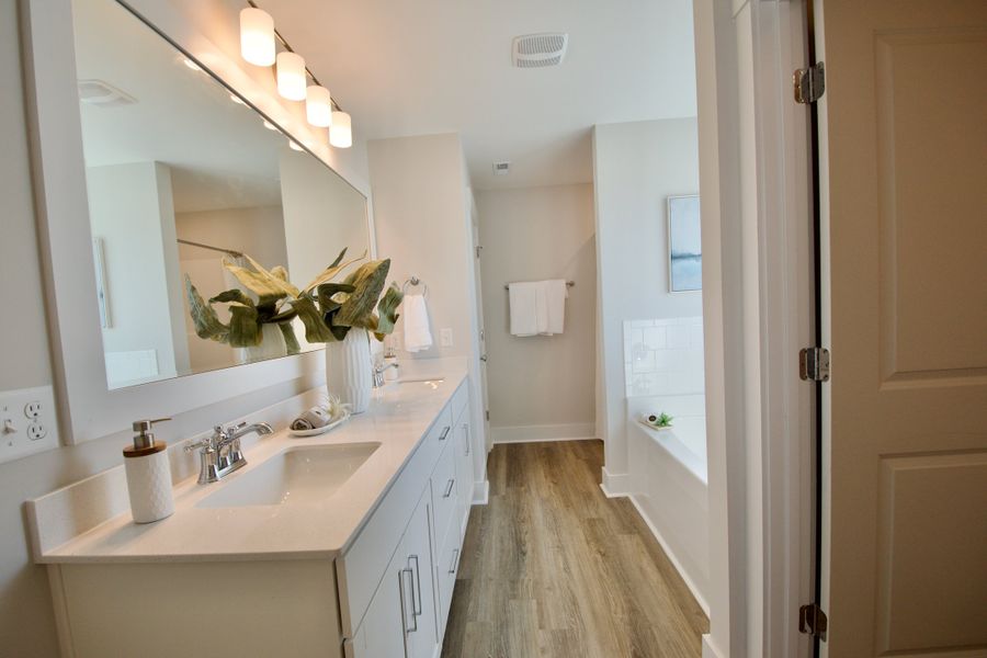 Furnished interior view inside a new home in Parkwood Estates, Leland (Image 11).