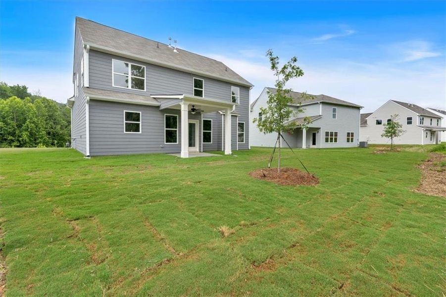 Exterior details and patio area of a home in , Adairsville (Image 26).