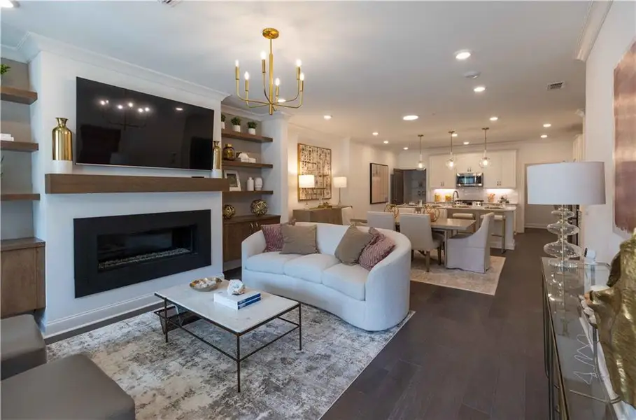 Furnished interior view inside a new home in , Peachtree Corners (Image 4).