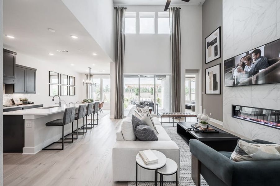 Representative furnished interior of a home built from the Goldeneye by Tri Pointe Homes in Cascade at Azalea Trails, Cypress (Image 8). Representative furnished interior of a home built from the Goldeneye by Tri Pointe Homes in Cascade at Azalea Trails, Cypress (Image 8).