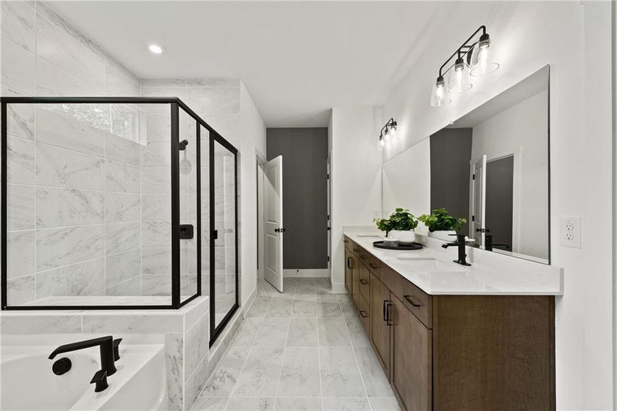Furnished interior view inside a new home in Watermist at Mirror Lake, Villa Rica (Image 32).