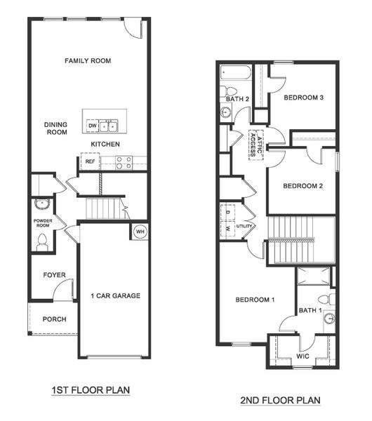 2D floor plan layout for the Linnet by D.R. Horton in Arbor Trails North, Princeton, TX (Image 3).