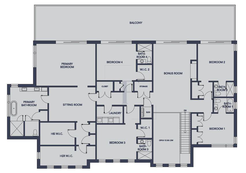 Model 6 Second Floor - Floor Plan